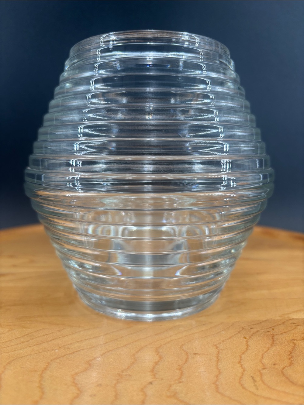 Vintage 1970s Indiana Glass “Maya” fairy lamp crystal clear
